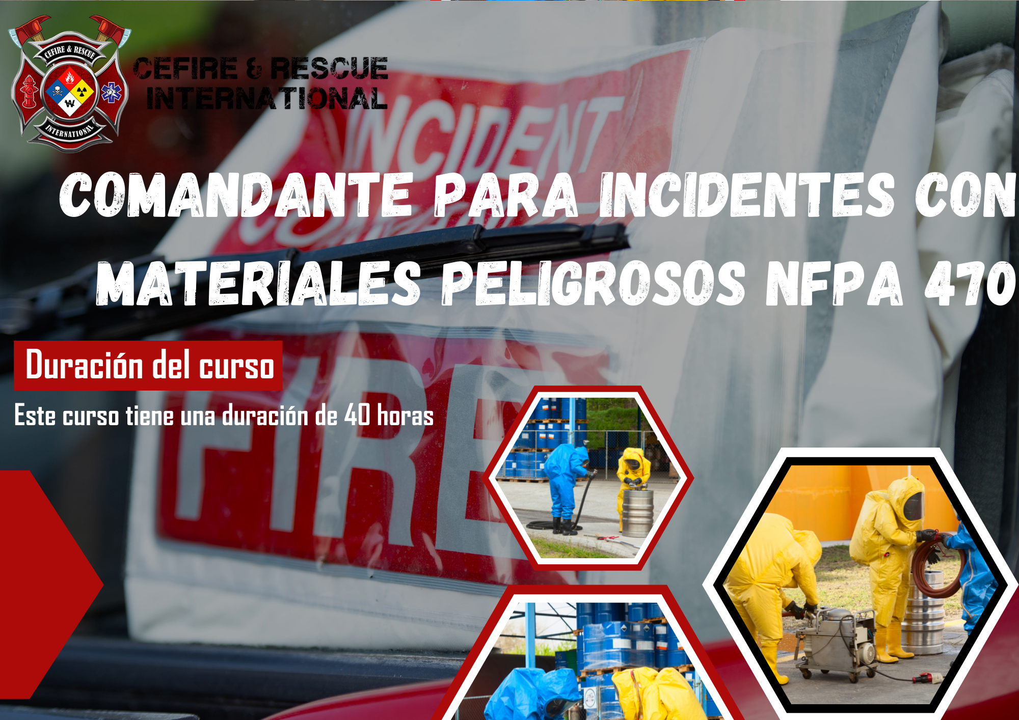 Comandante para Incidentes con Materiales Peligrosos NFPA 470