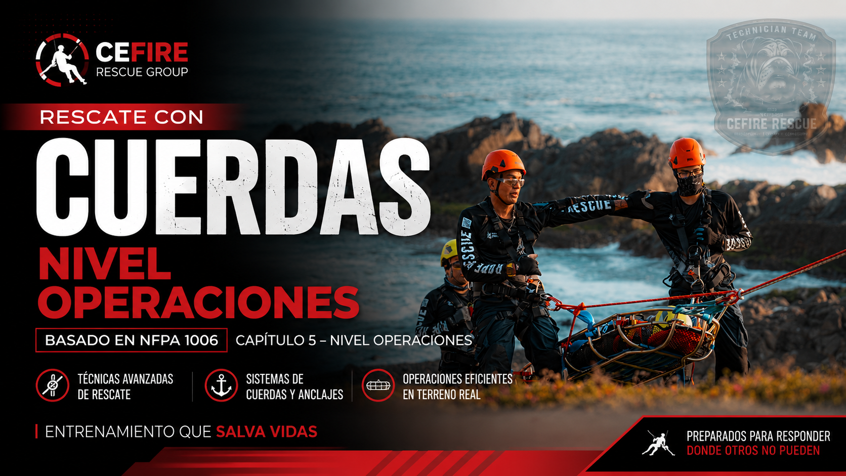 Rescate Técnico con Cuerdas Nivel Operaciones Ed. 2026