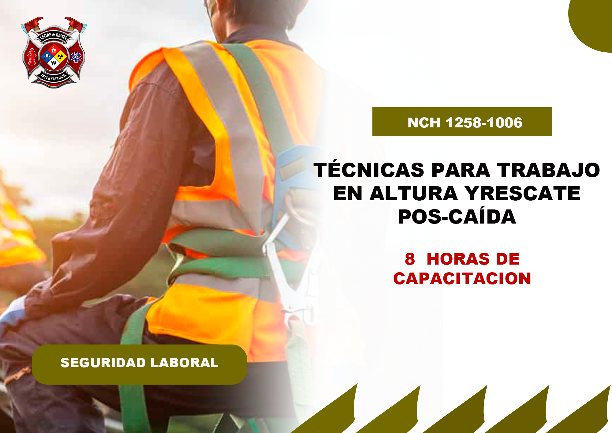 Técnicas de trabajo en altura y rescate pos-caida. (NCH1258)